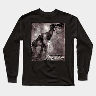 Svipdag as a Dragon with Freya - John Bauer Long Sleeve T-Shirt